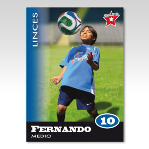 TARJETAS DEPORTIVAS PERSONALIZADAS Trading Cards 2.5" x 3.5" ( 64 x 89 mm )